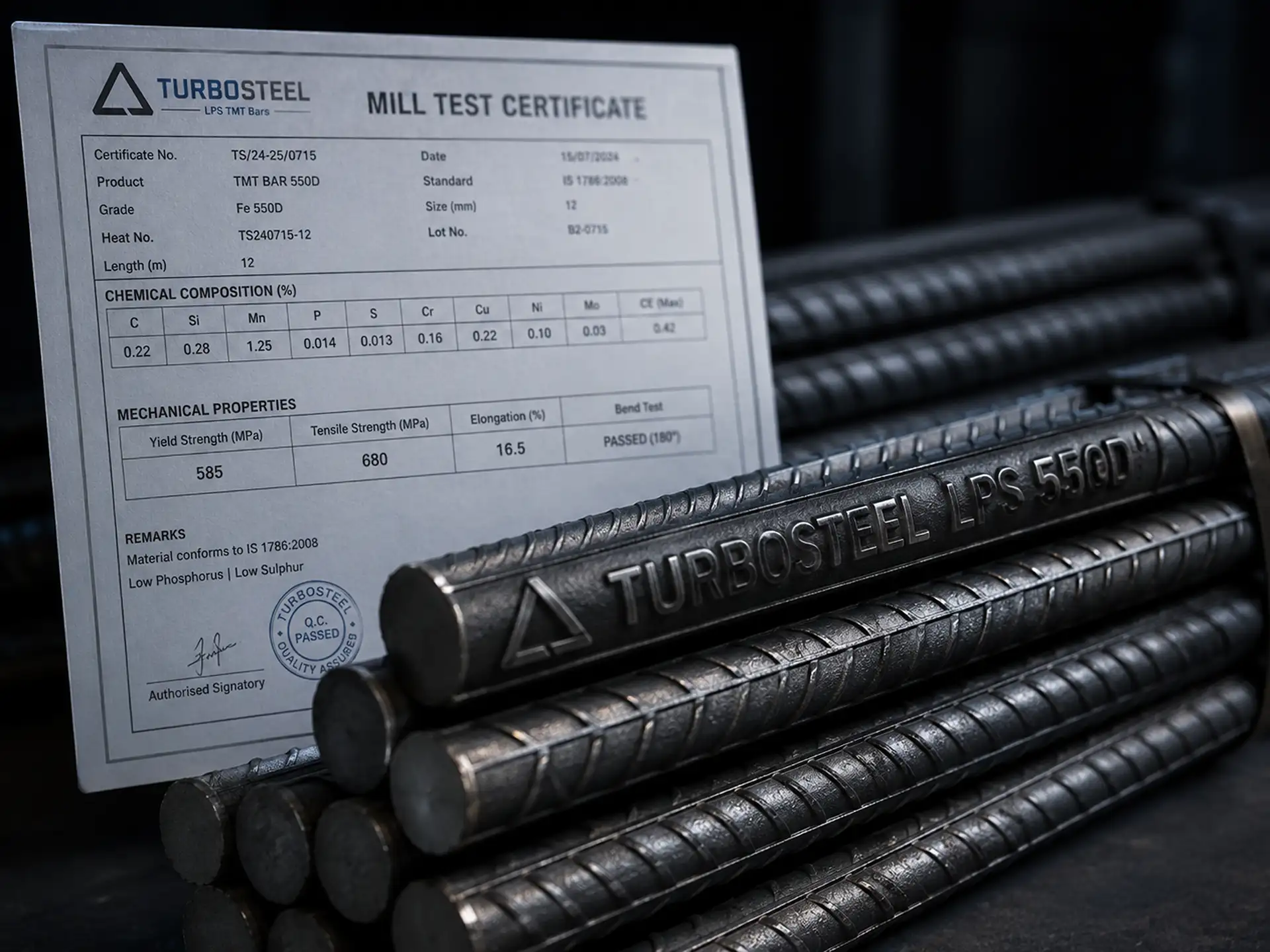 Reading a mill test certificate