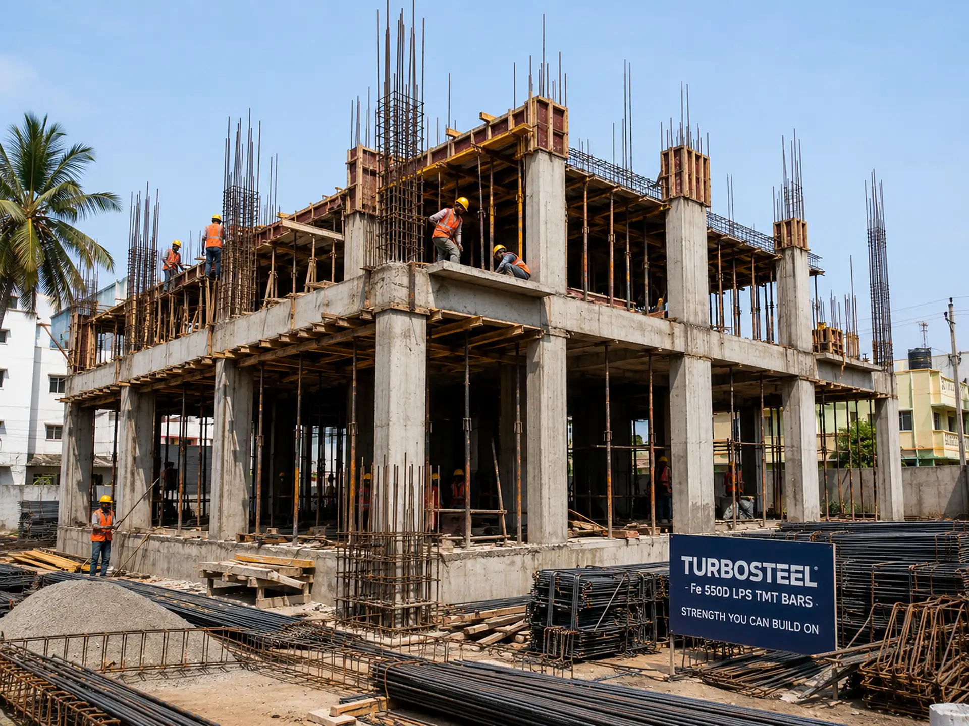 Residential structure under construction